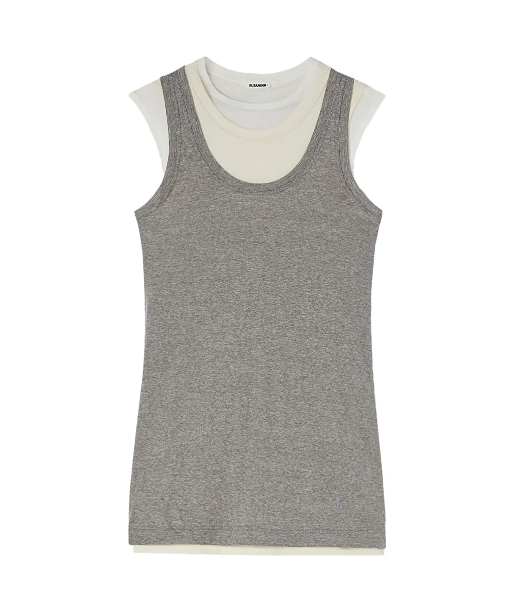 Layered Crewneck Tank Top