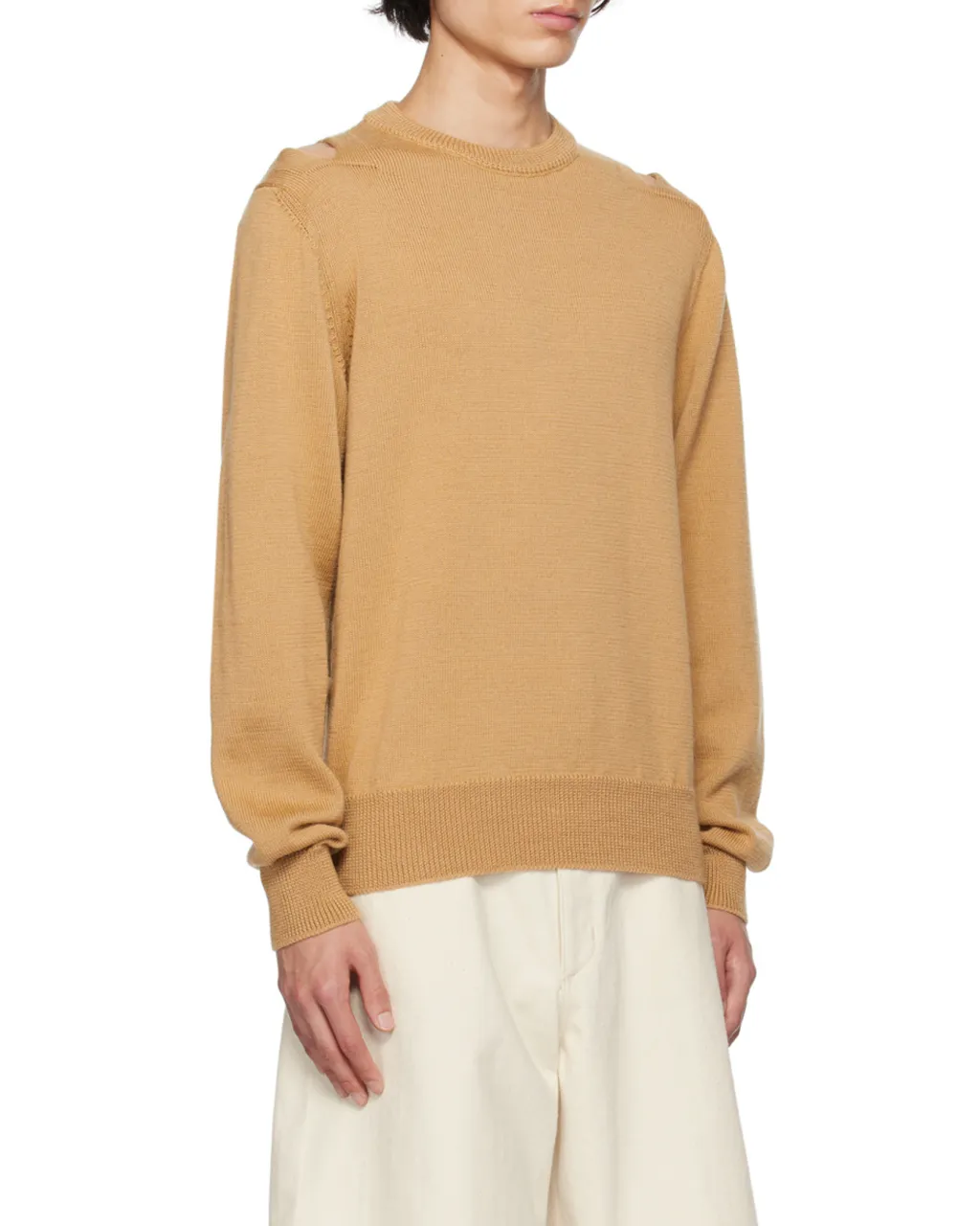 Round Neck Hollowed-Out Sweater