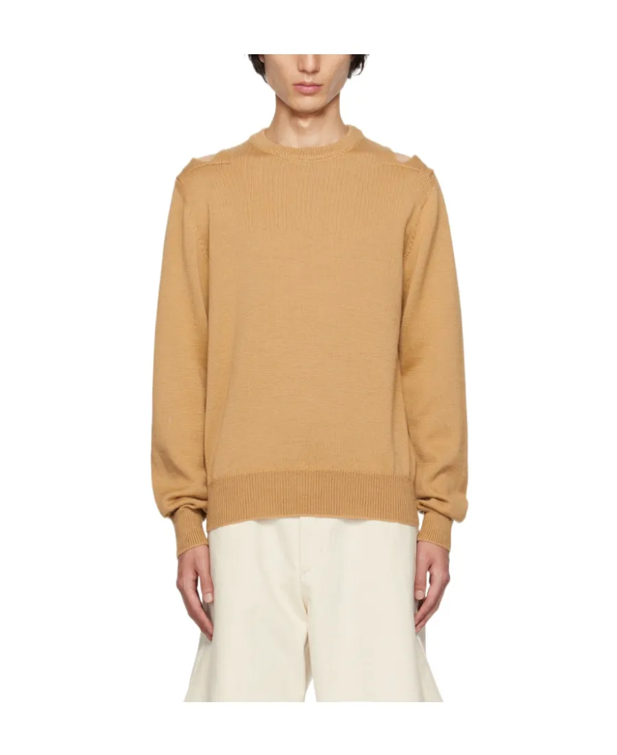 Round Neck Hollowed-Out Sweater