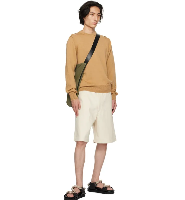 Round Neck Hollowed-Out Sweater