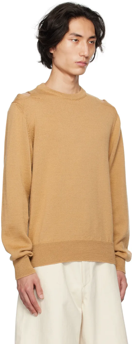 Round Neck Hollowed-Out Sweater