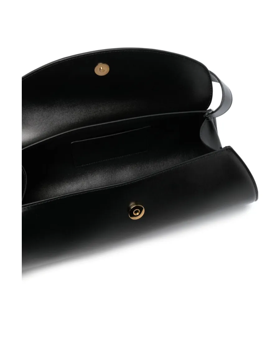 Cannolo Logo Embossed Large Shoulder Bag