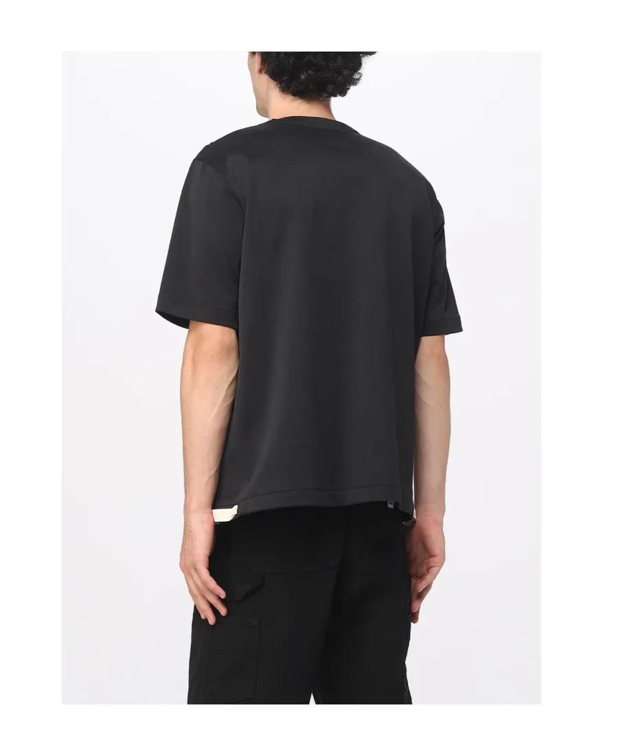 Zip-Detailed Crewneck T-Shirt