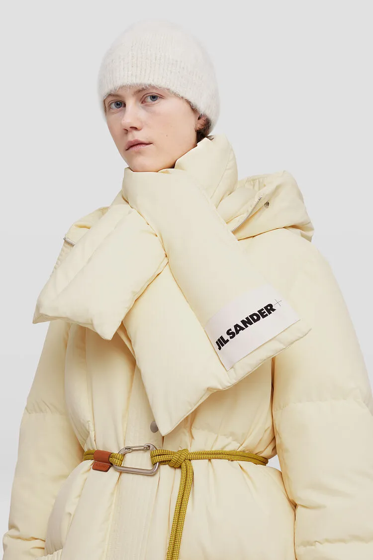 Logo-Patch Padded Scarf