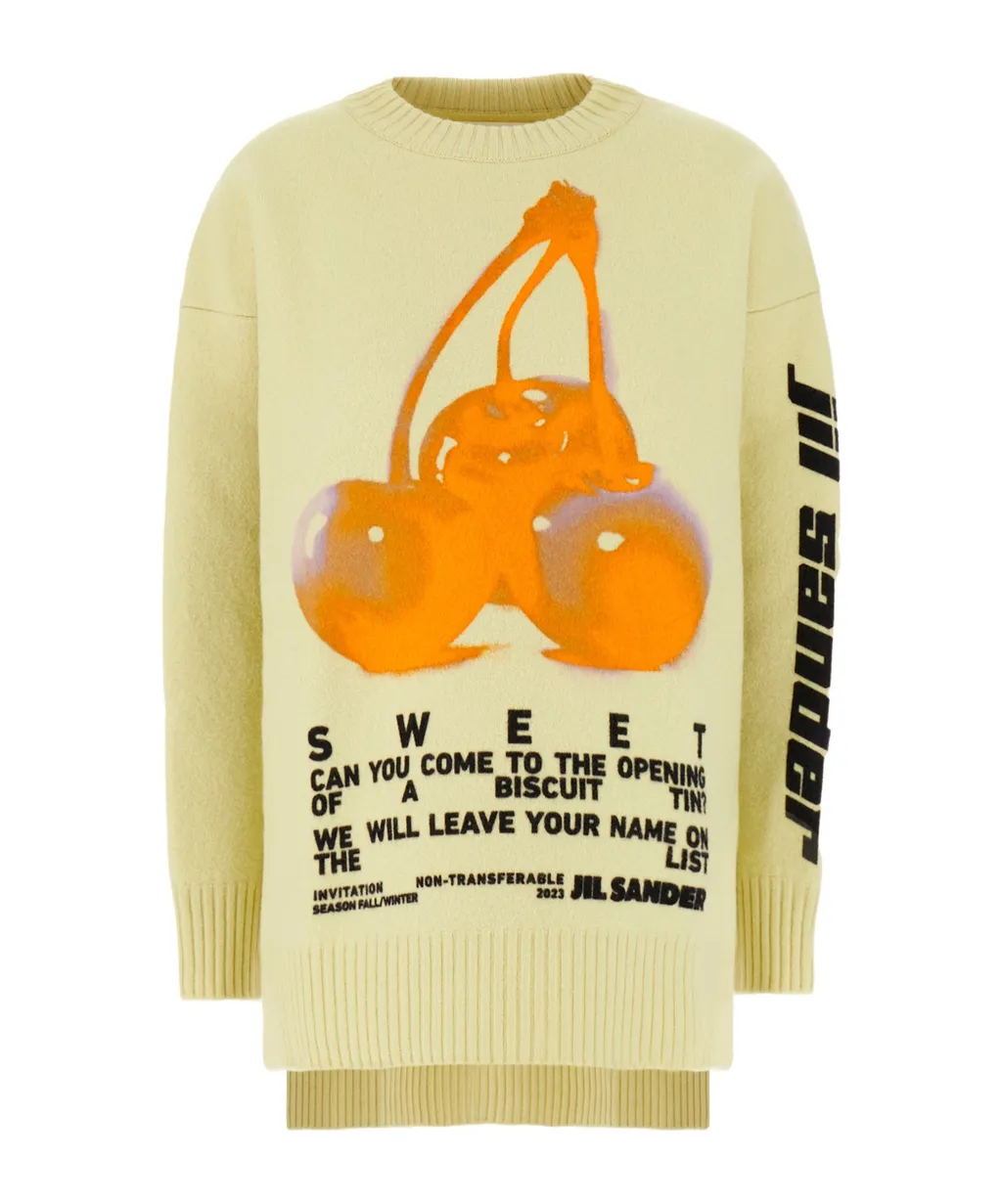 Cherry Printed Crewneck Jumper