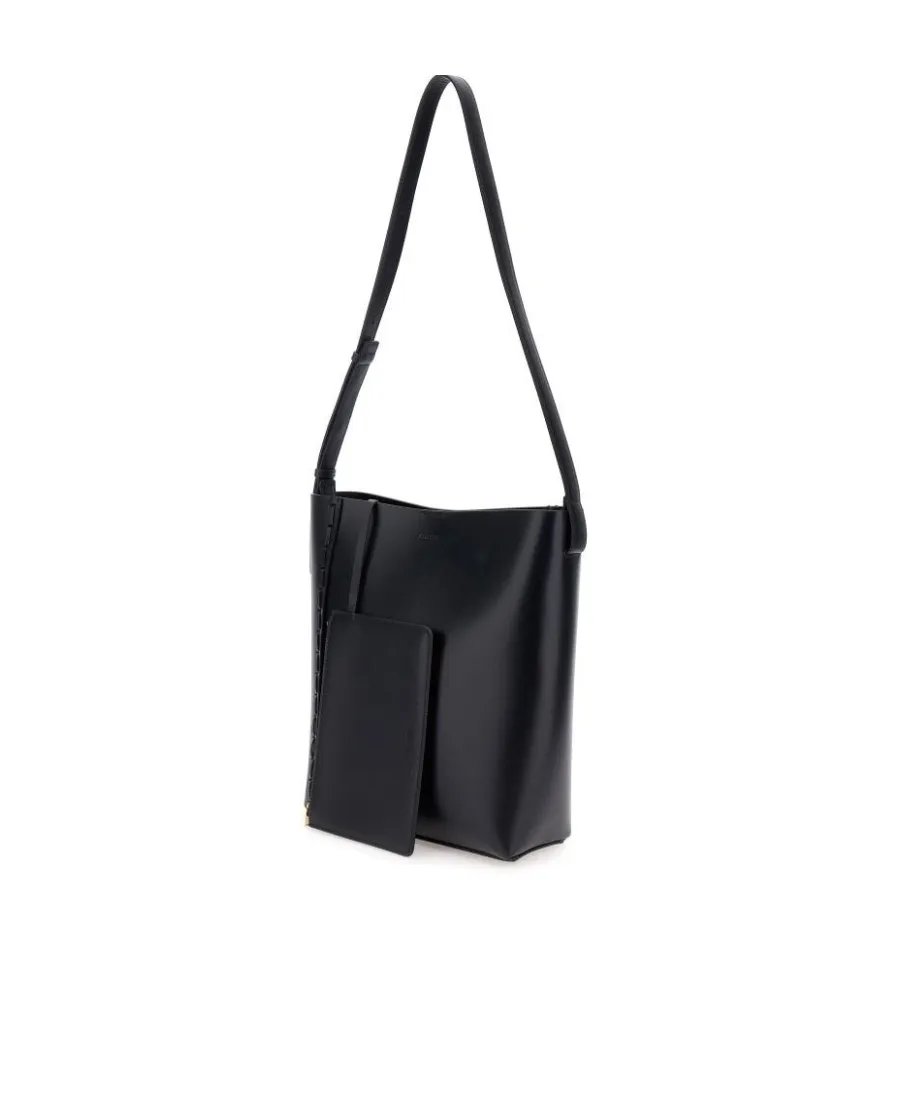 Rectangular-Shaped Logo Embossed Tote Bag
