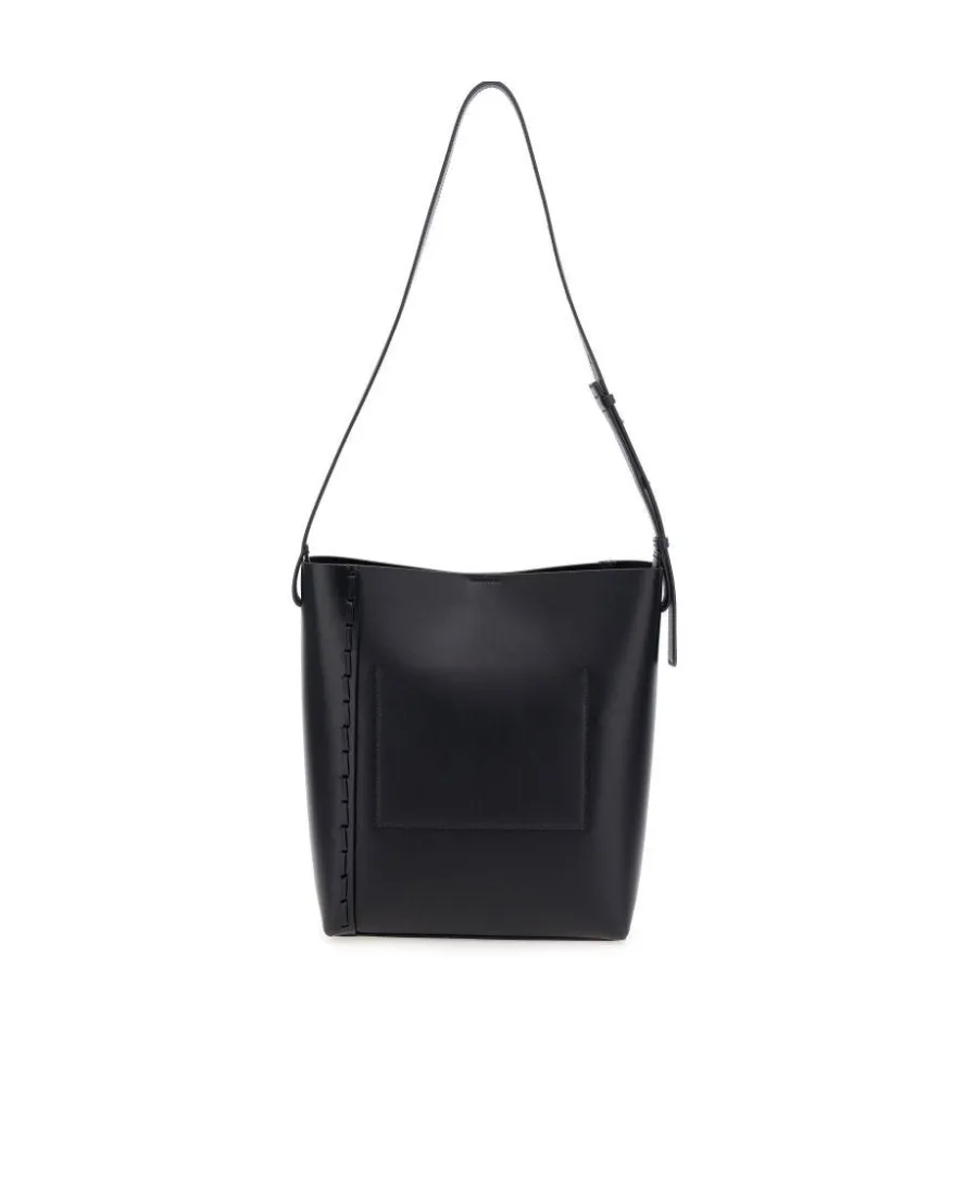 Rectangular-Shaped Logo Embossed Tote Bag