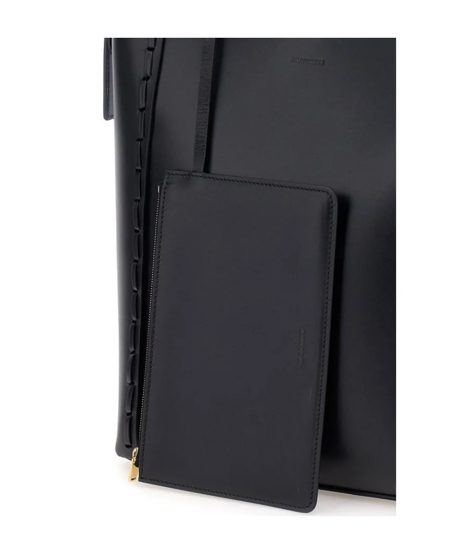 Rectangular-Shaped Logo Embossed Tote Bag
