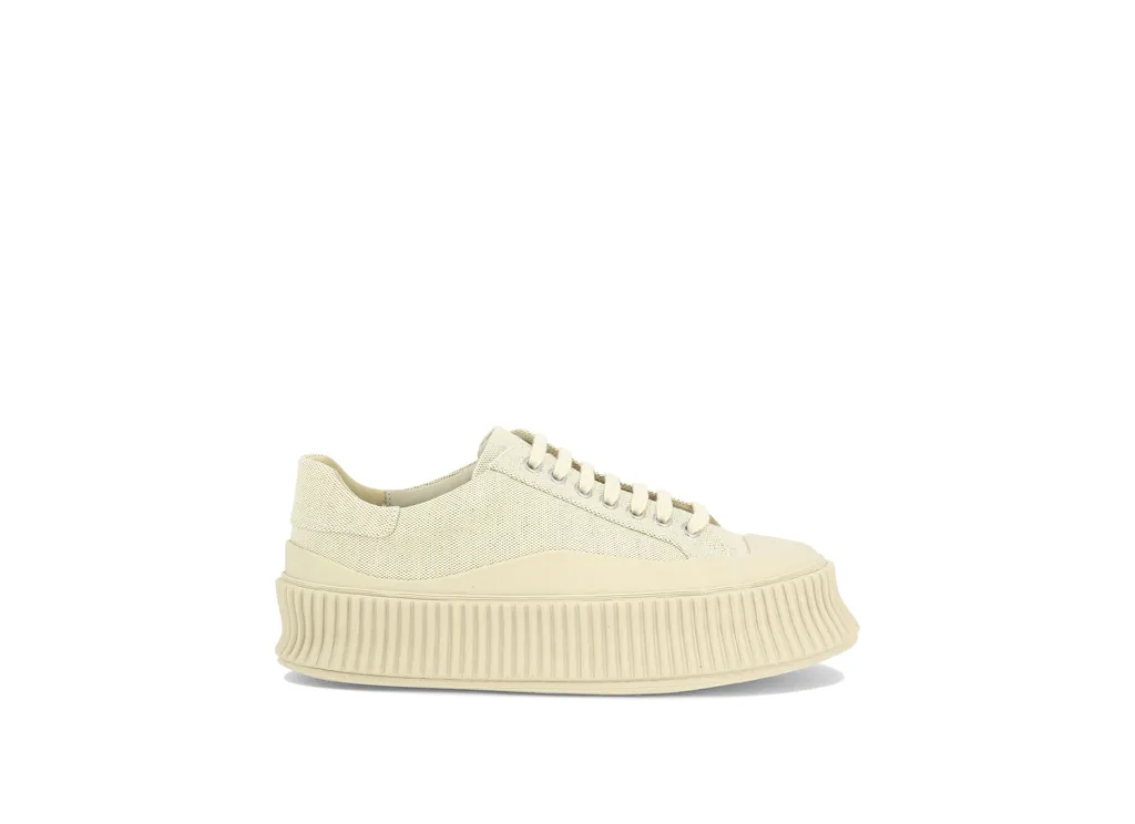 Panelled Round-Toe Sneakers