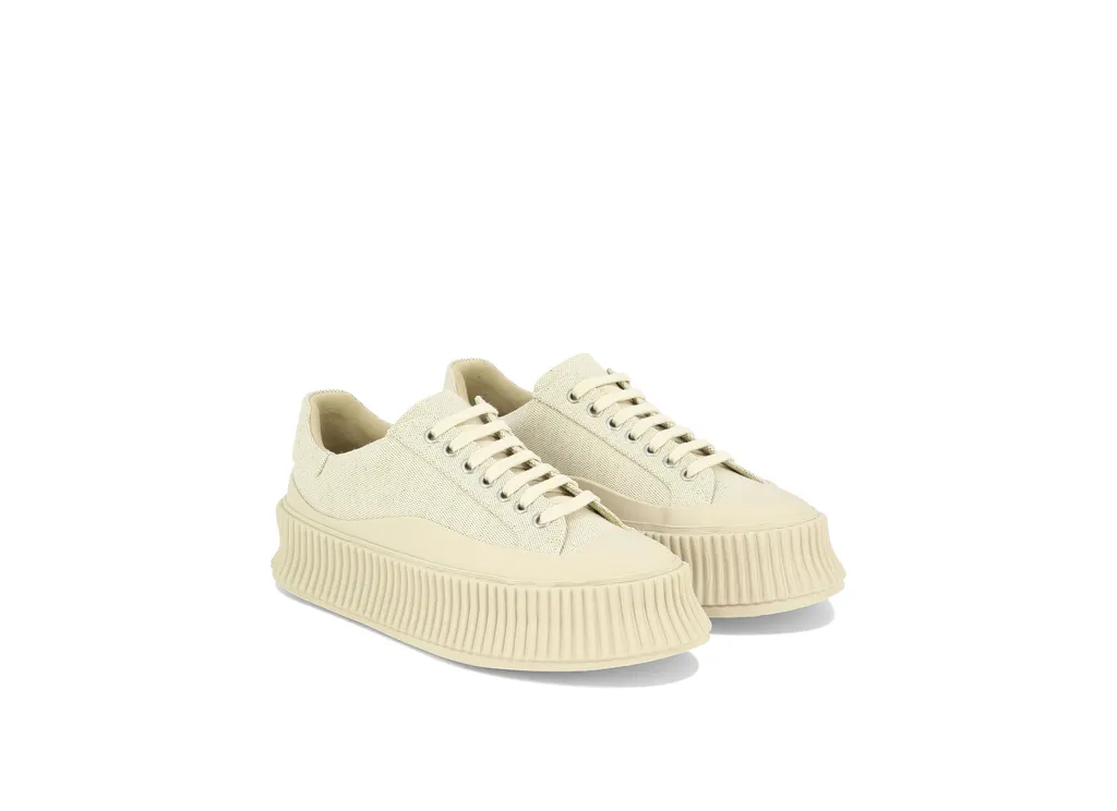 Panelled Round-Toe Sneakers