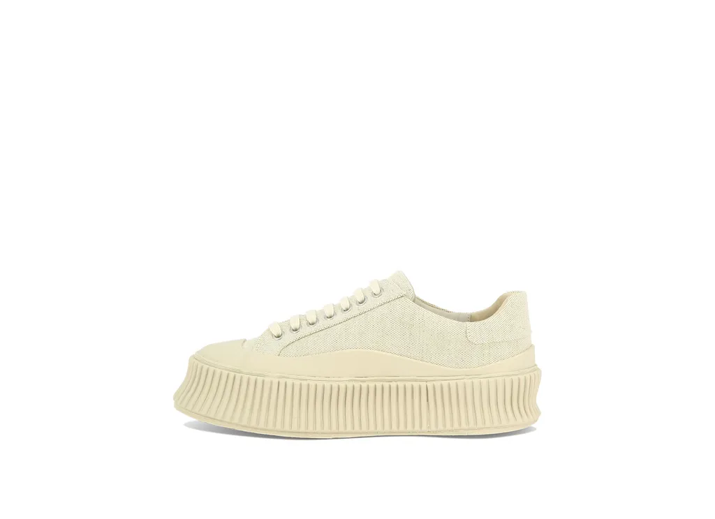 Panelled Round-Toe Sneakers