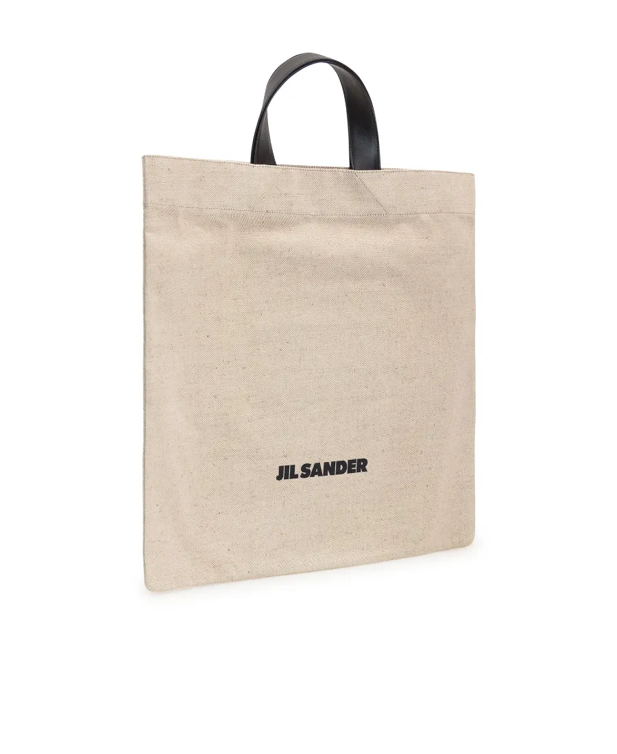 Logo Printed Square Shape Tote Bag