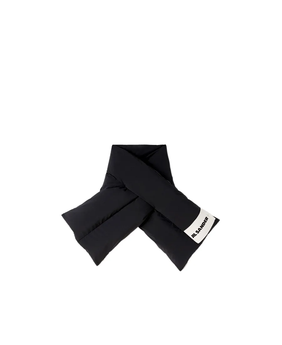 Logo-Patch Padded Scarf