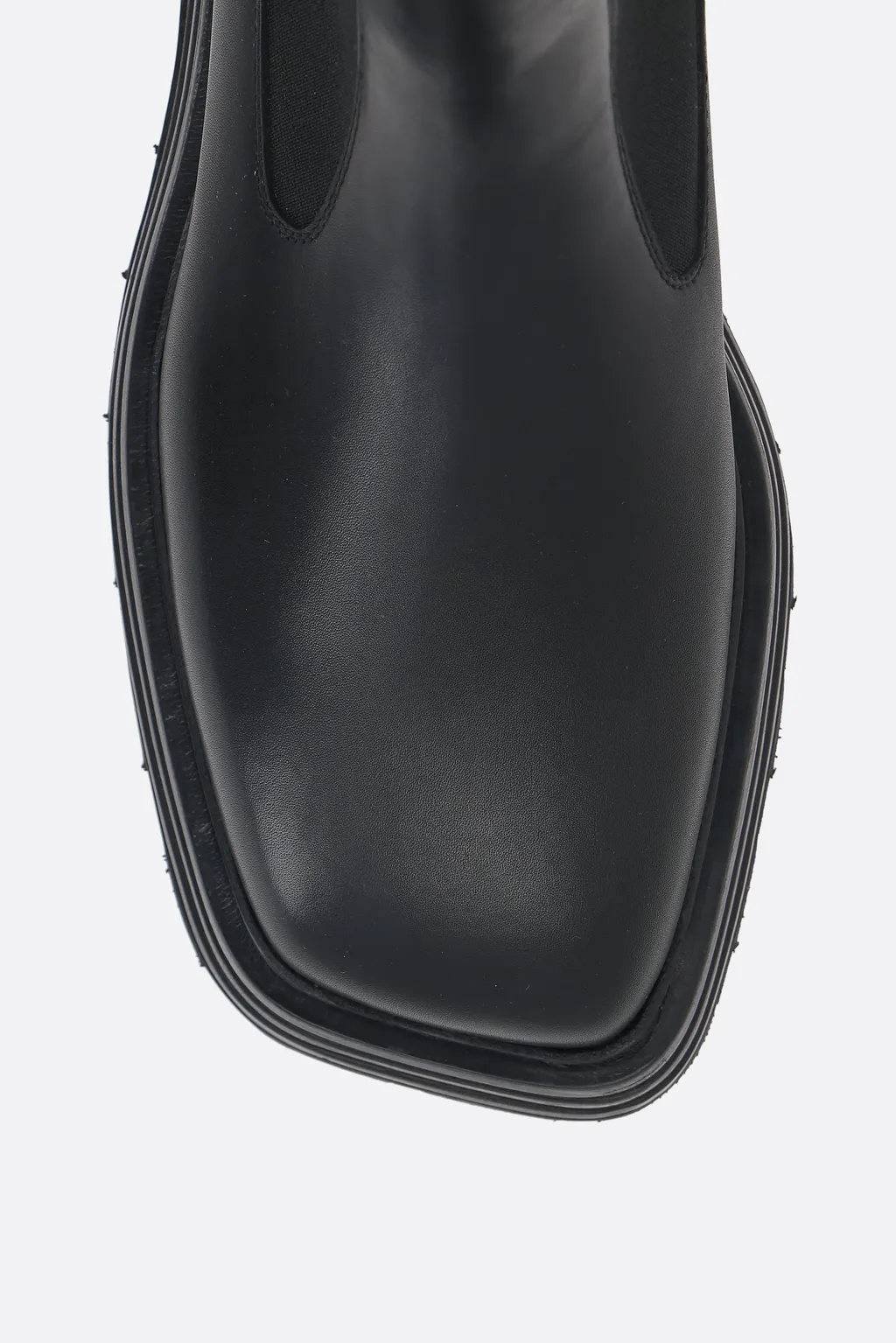Squared-Toe Slip-On Chelsea Boots