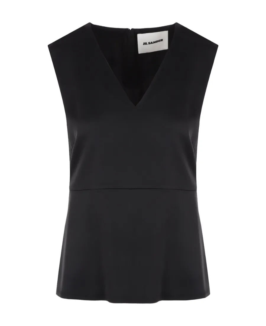 V-Neck Sleeveless Top
