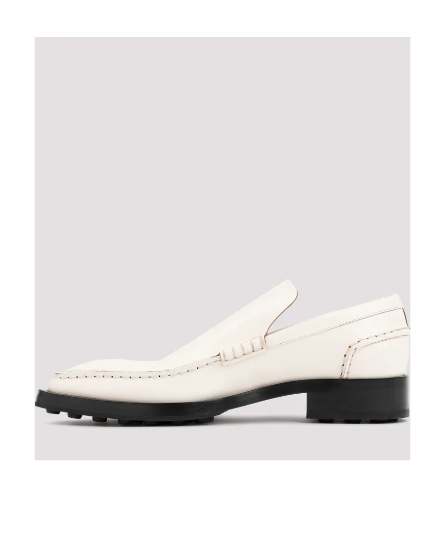 Pointed-Toe Leather Loafers