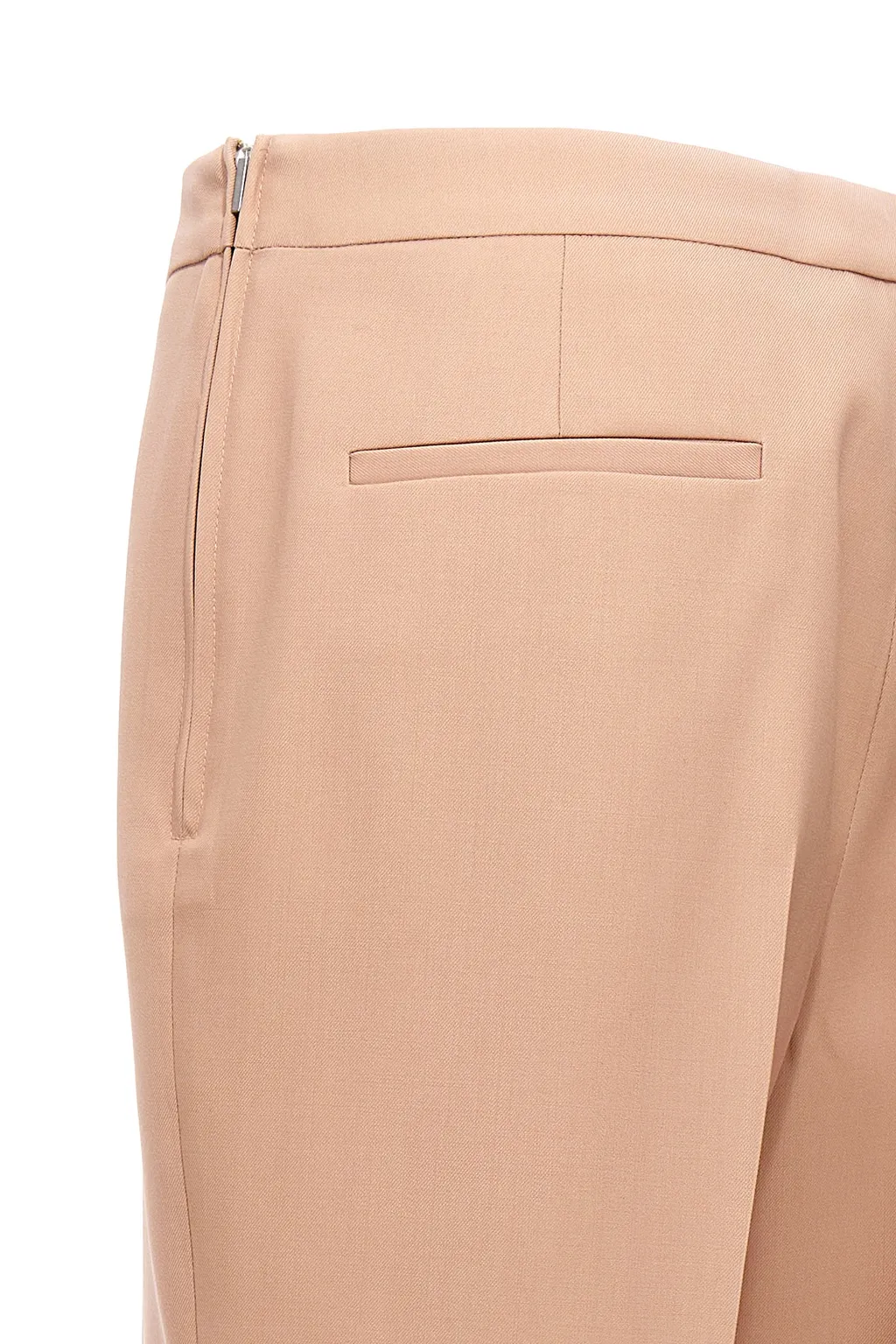 Pleated Straight Leg Pants