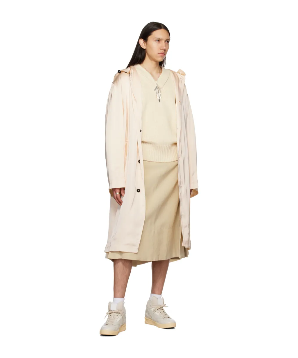 Long-Sleeved Hooded Coat