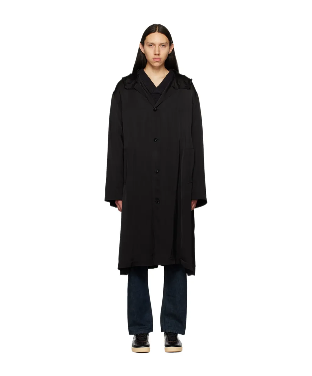 Long-Sleeved Hooded Coat