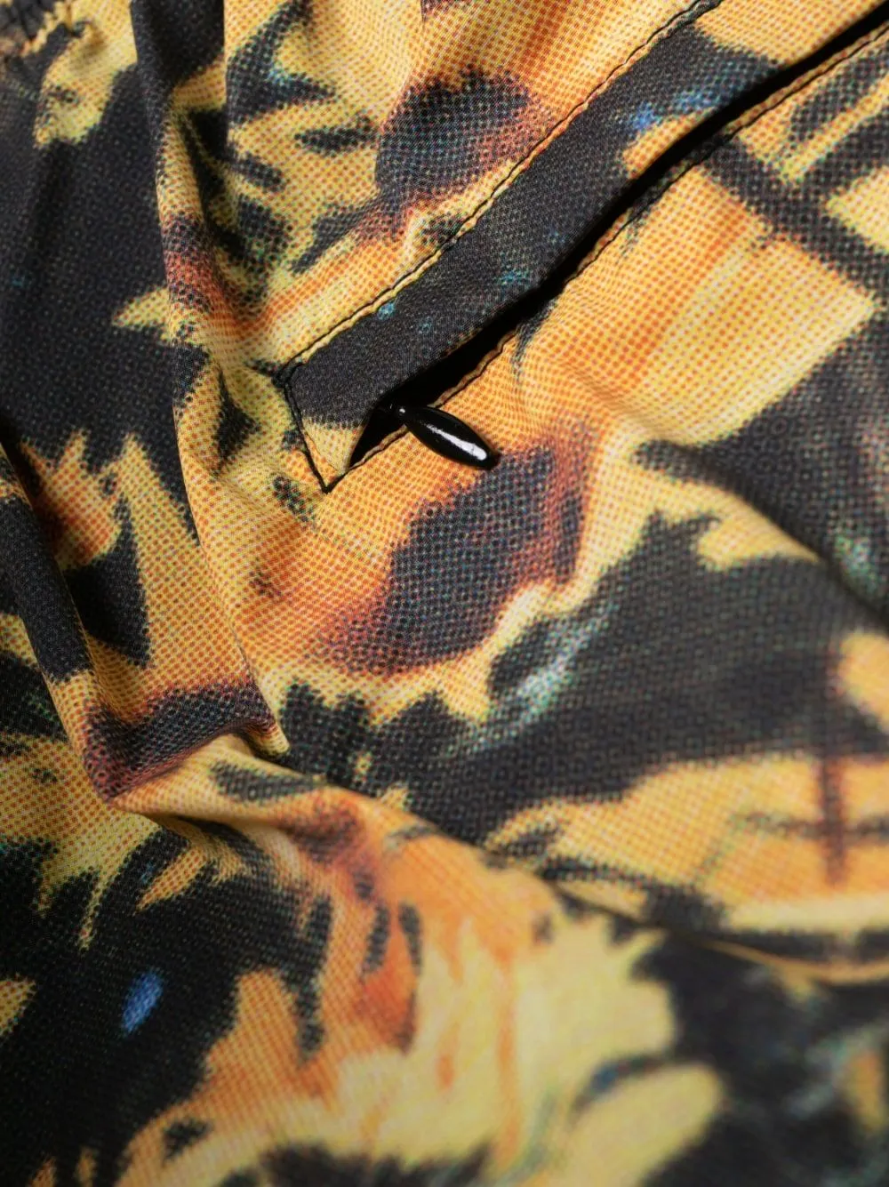 Sunflower-Print Swim Shorts