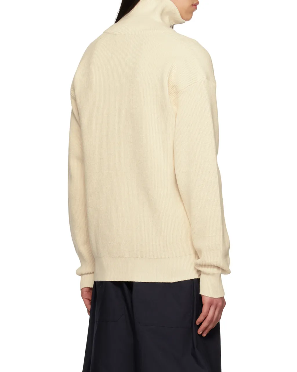 Zip-Up Knitted Cardigan