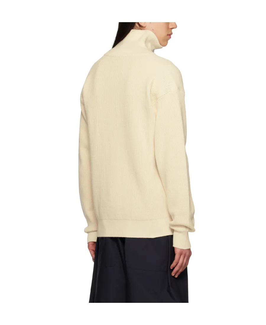 Zip-Up Knitted Cardigan