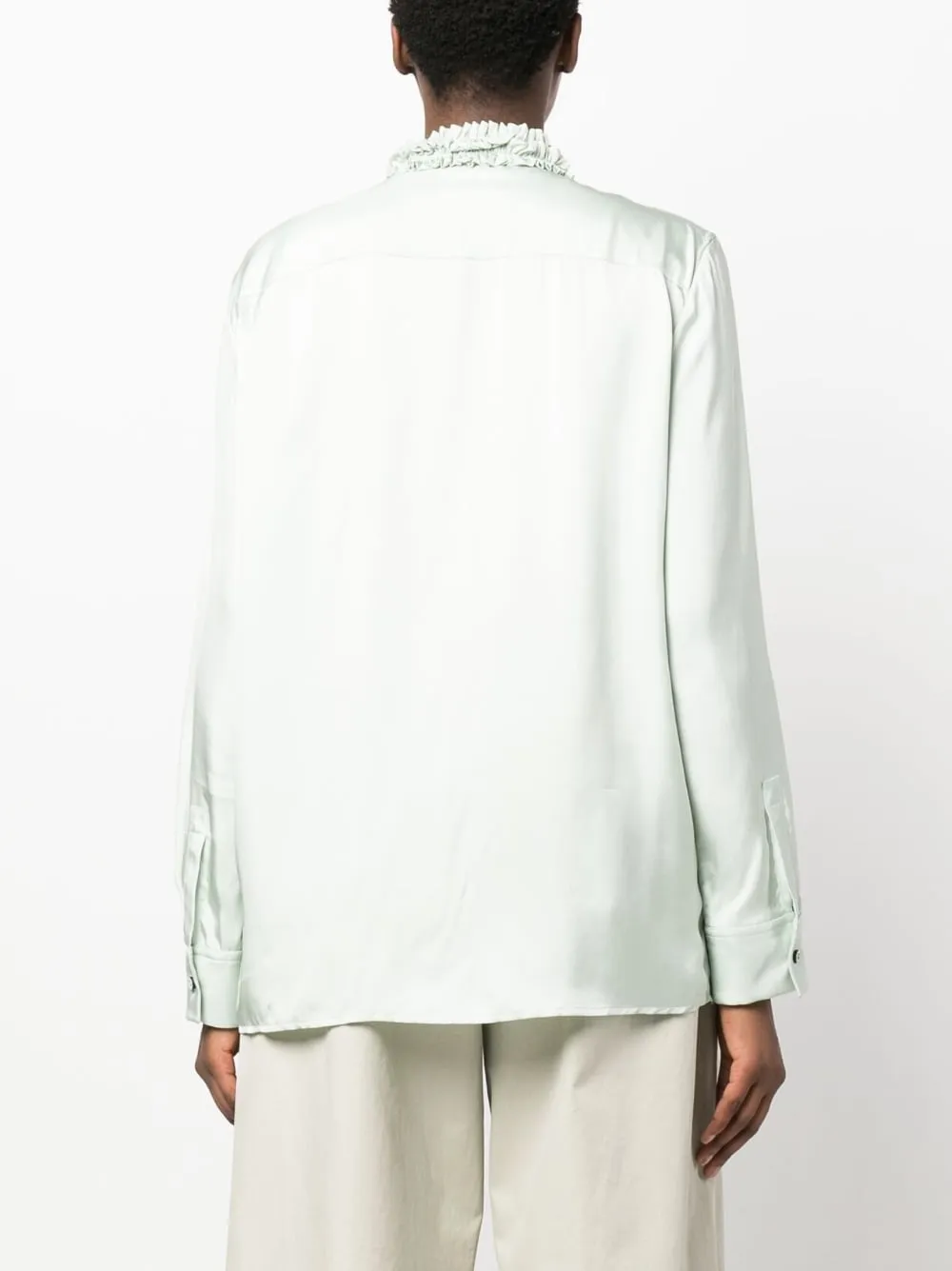 Ruffle-Trim Blouse