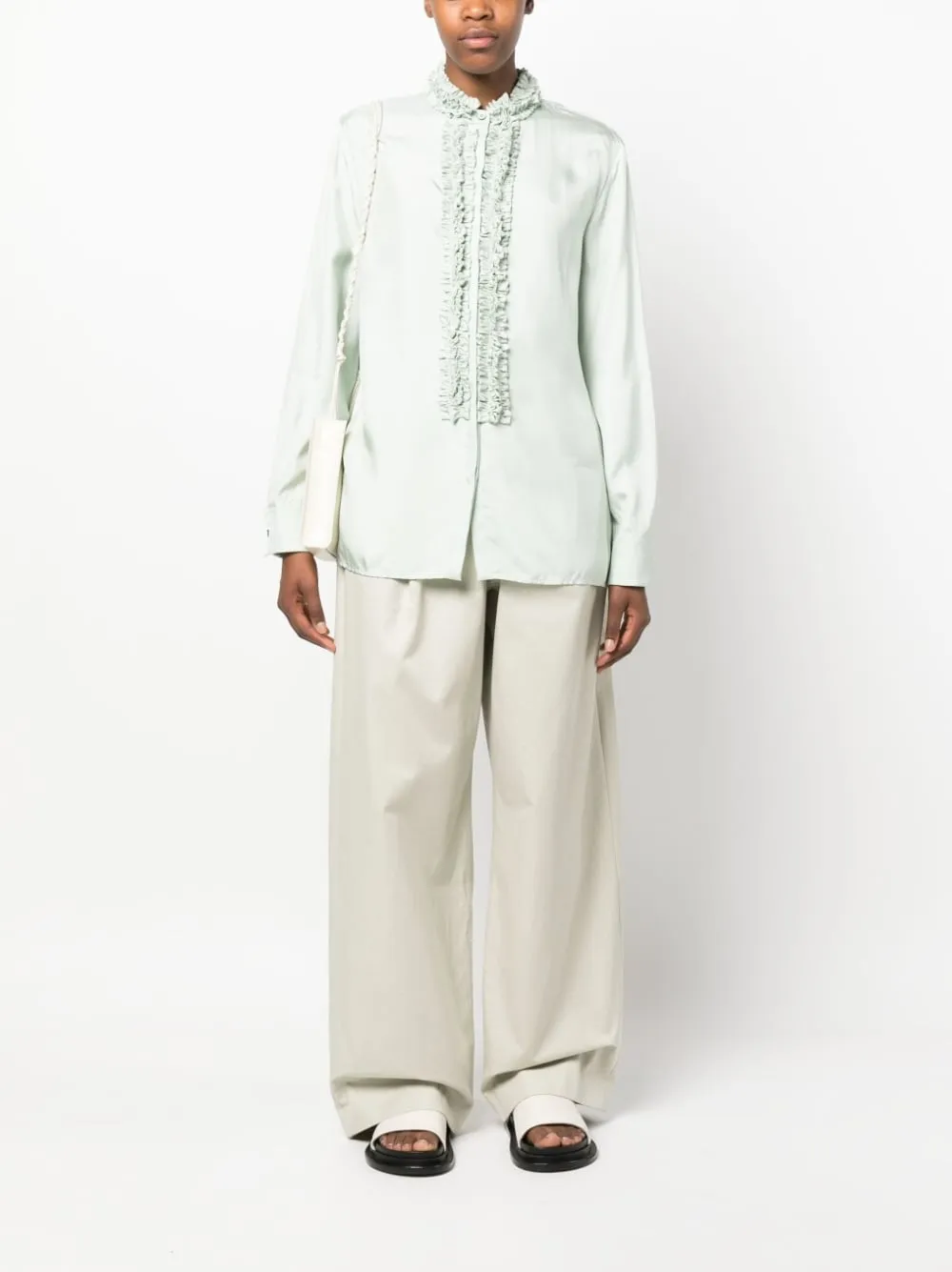Ruffle-Trim Blouse