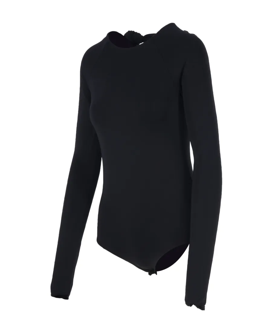 Open-Back Long-Sleeved Bodysuit