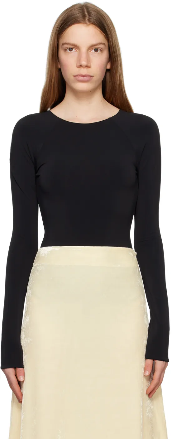 Open-Back Long-Sleeved Bodysuit