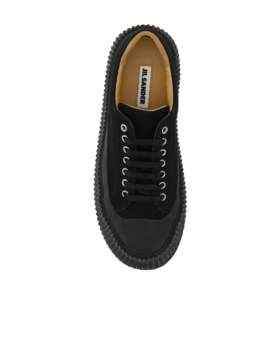 Round Toe Lace-Up Sneakers
