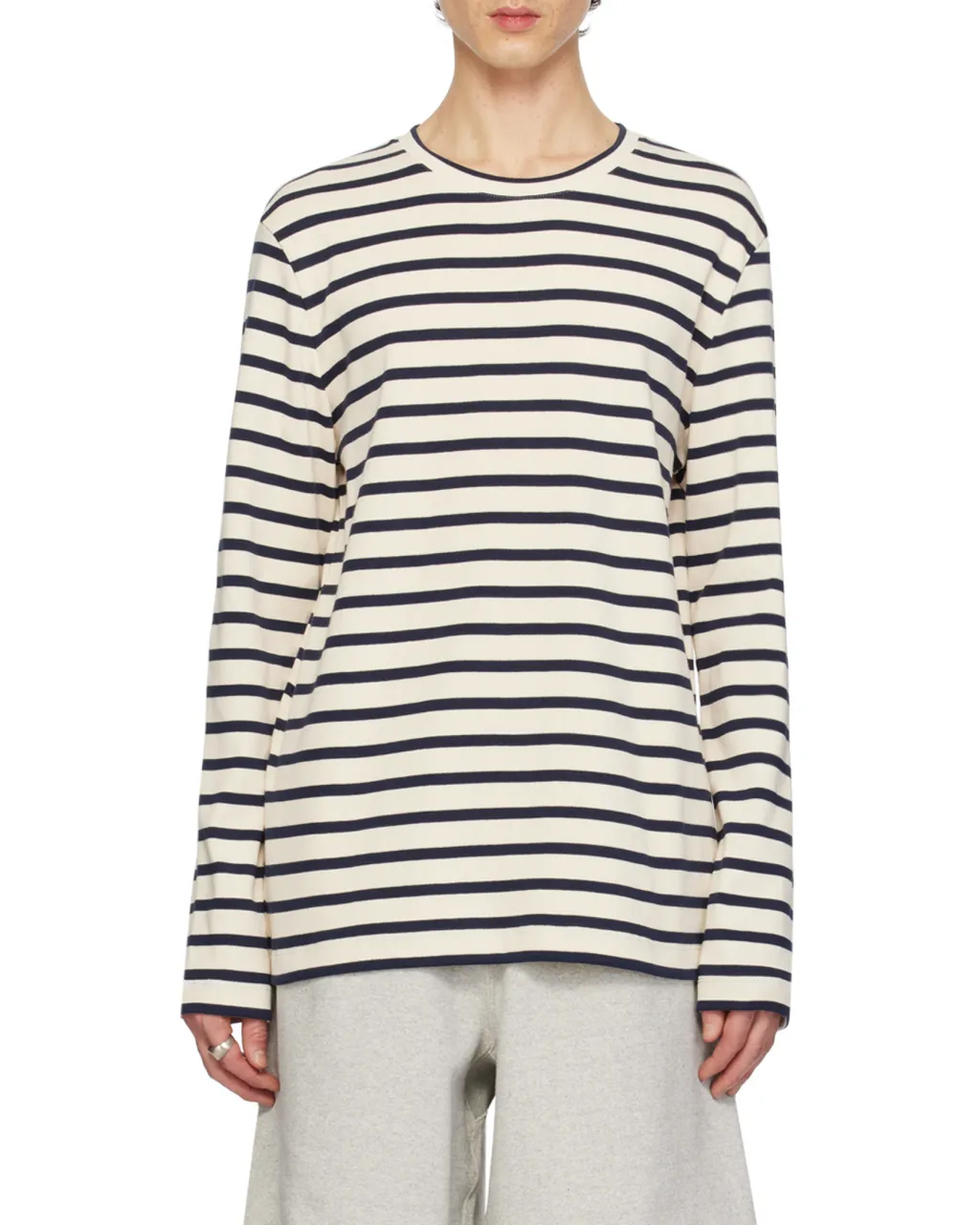 Striped Crewneck Sweatshirt