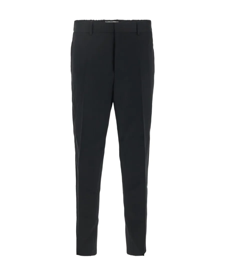 Mid-Rise Straight-Leg Trousers