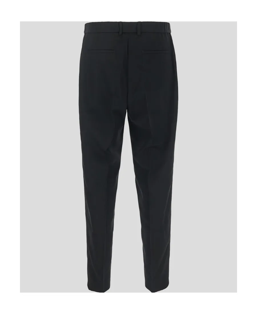 Mid-Rise Straight-Leg Trousers