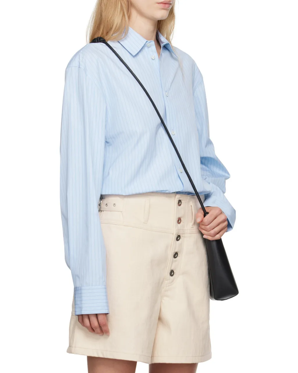 Logo Embroidered Striped Shirt
