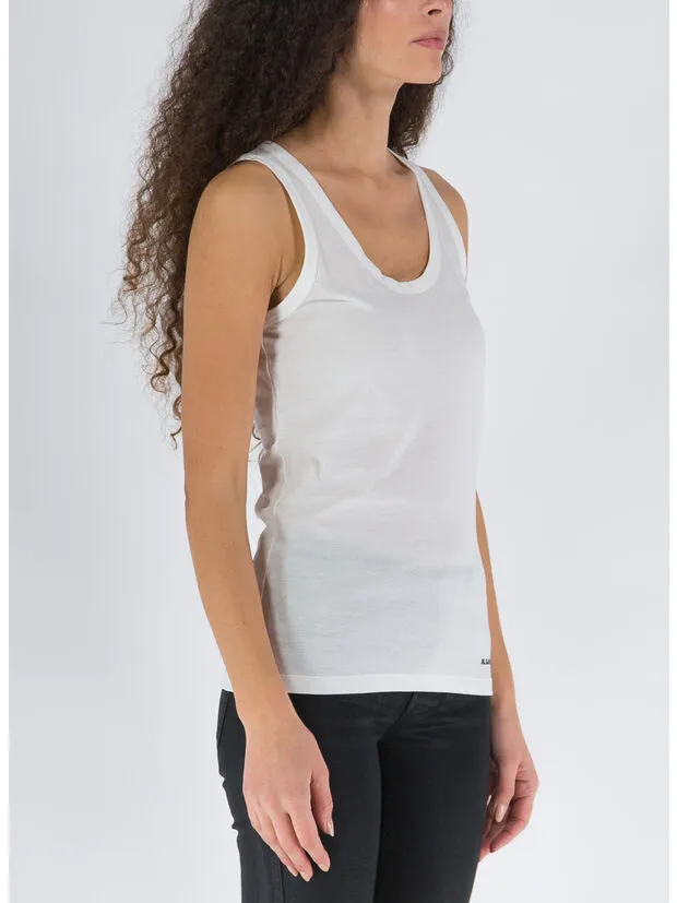 Logo-Printed Sleeveless Tank Top