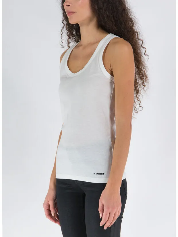 Logo-Printed Sleeveless Tank Top