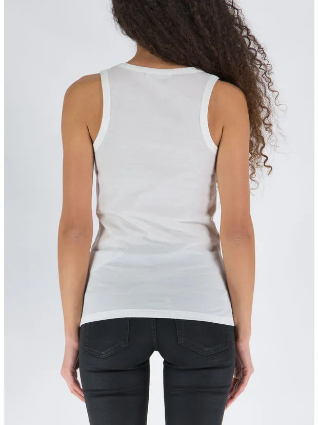 Logo-Printed Sleeveless Tank Top