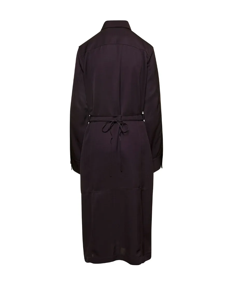 Single-Breasted Belted Tailored Coat