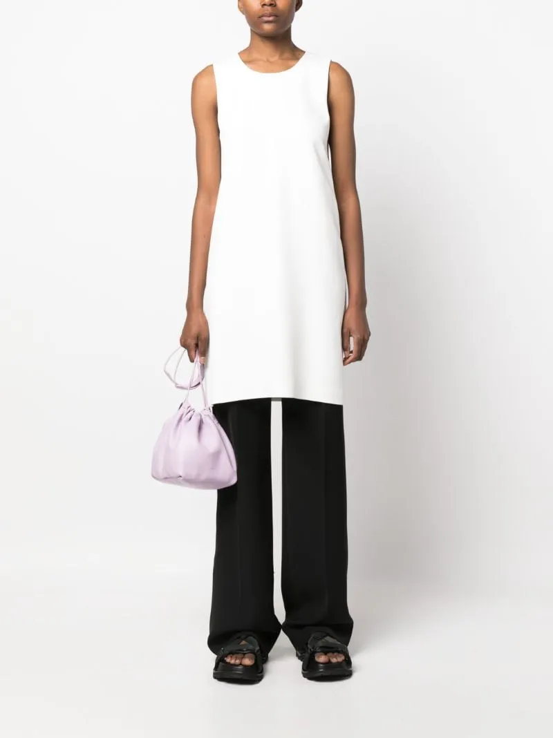 Round Neck Sleeveless Shift Dress