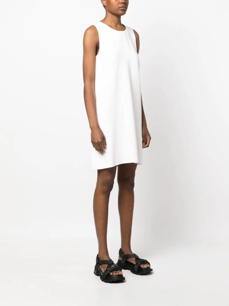 Round Neck Sleeveless Shift Dress