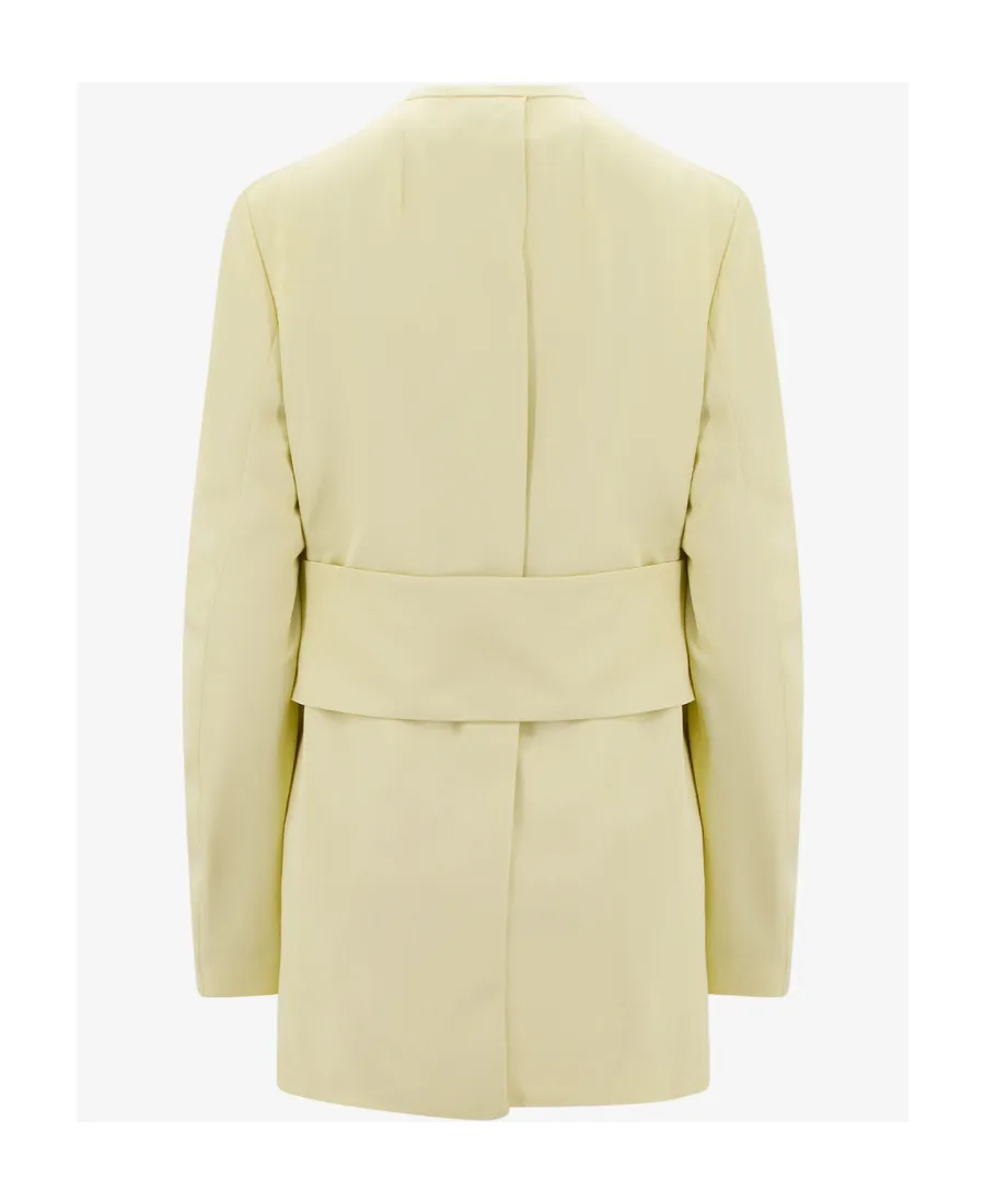 V-Neck Single-Breasted Tailored Blazer