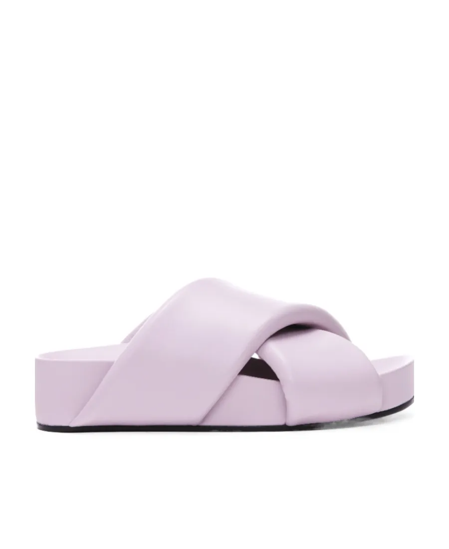 Crossover Strap-Detail Sandals