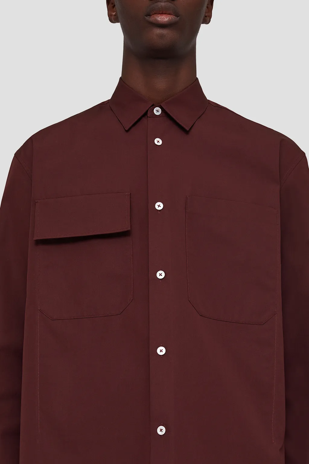 Buttoned Long-Sleeved Shirt