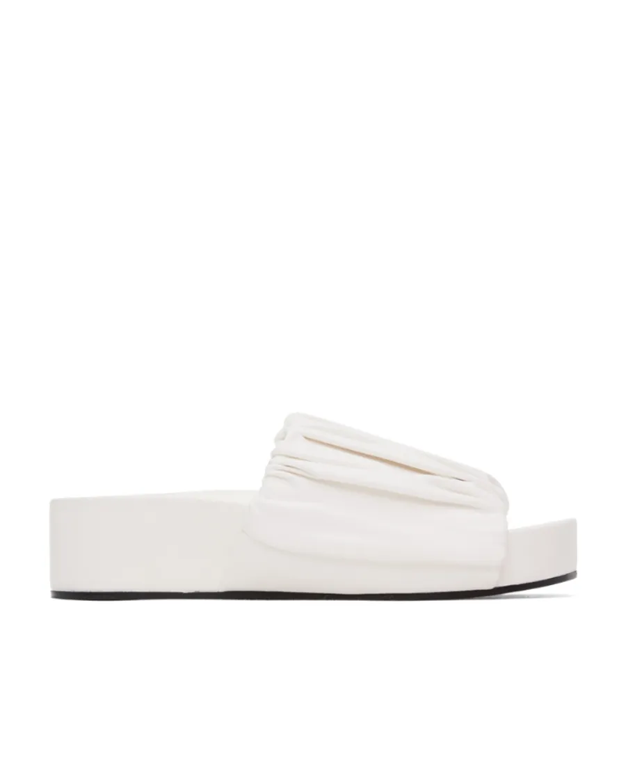 Ruched Platform Sandals