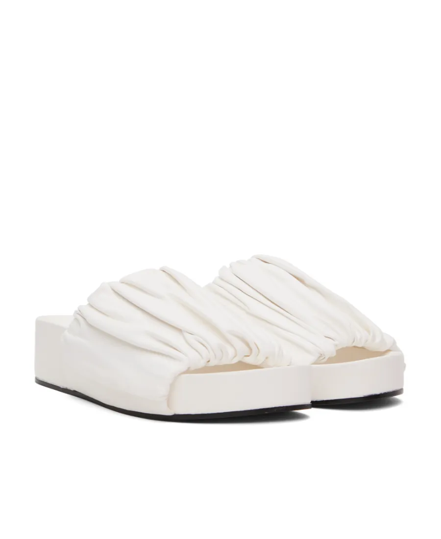 Ruched Platform Sandals