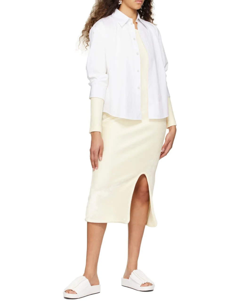 Ruched Platform Sandals