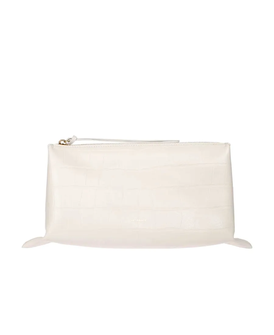 Embossed Logo Printed Crossbody Bag