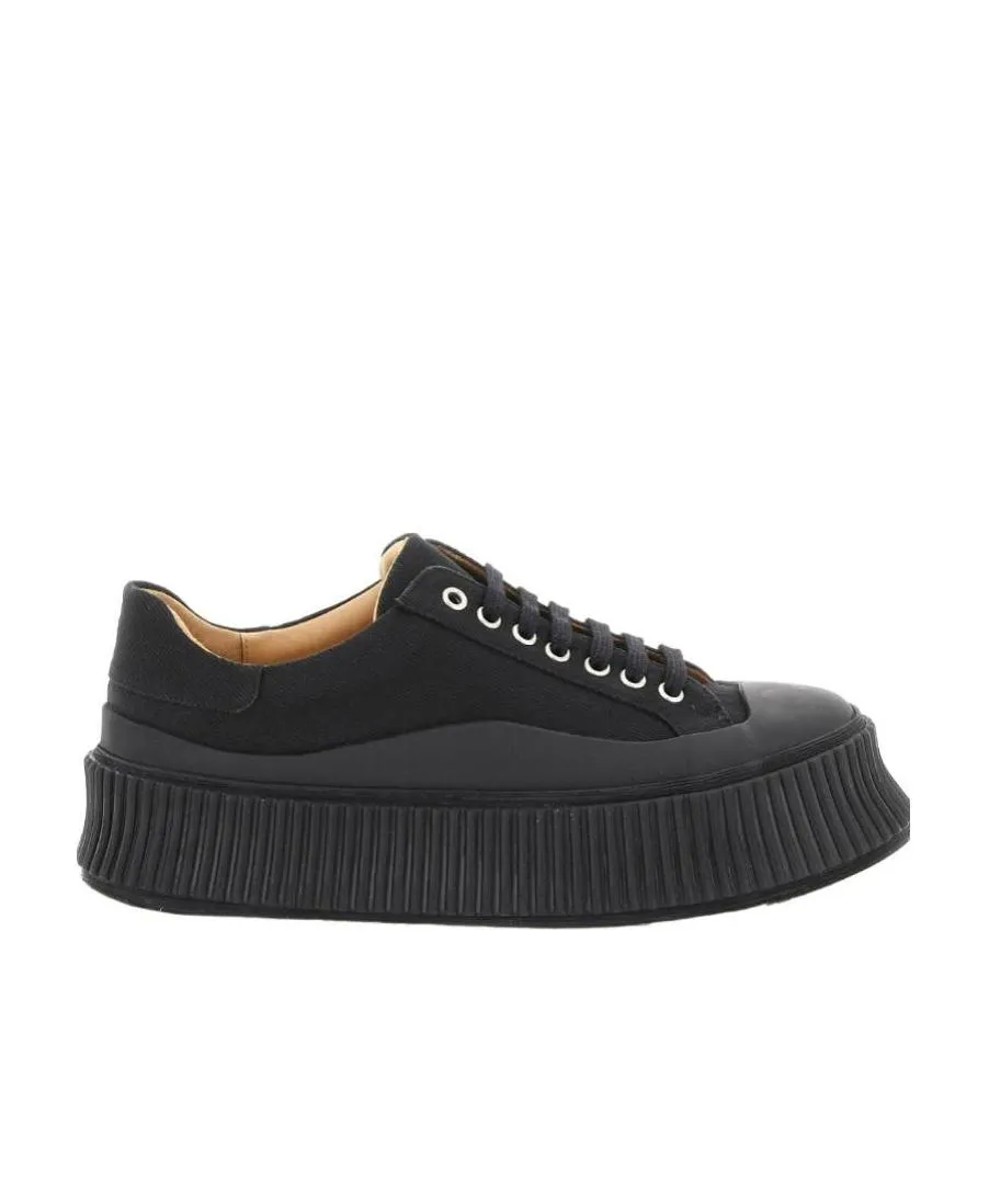 Canvas Low-Top Chunky Sneakers