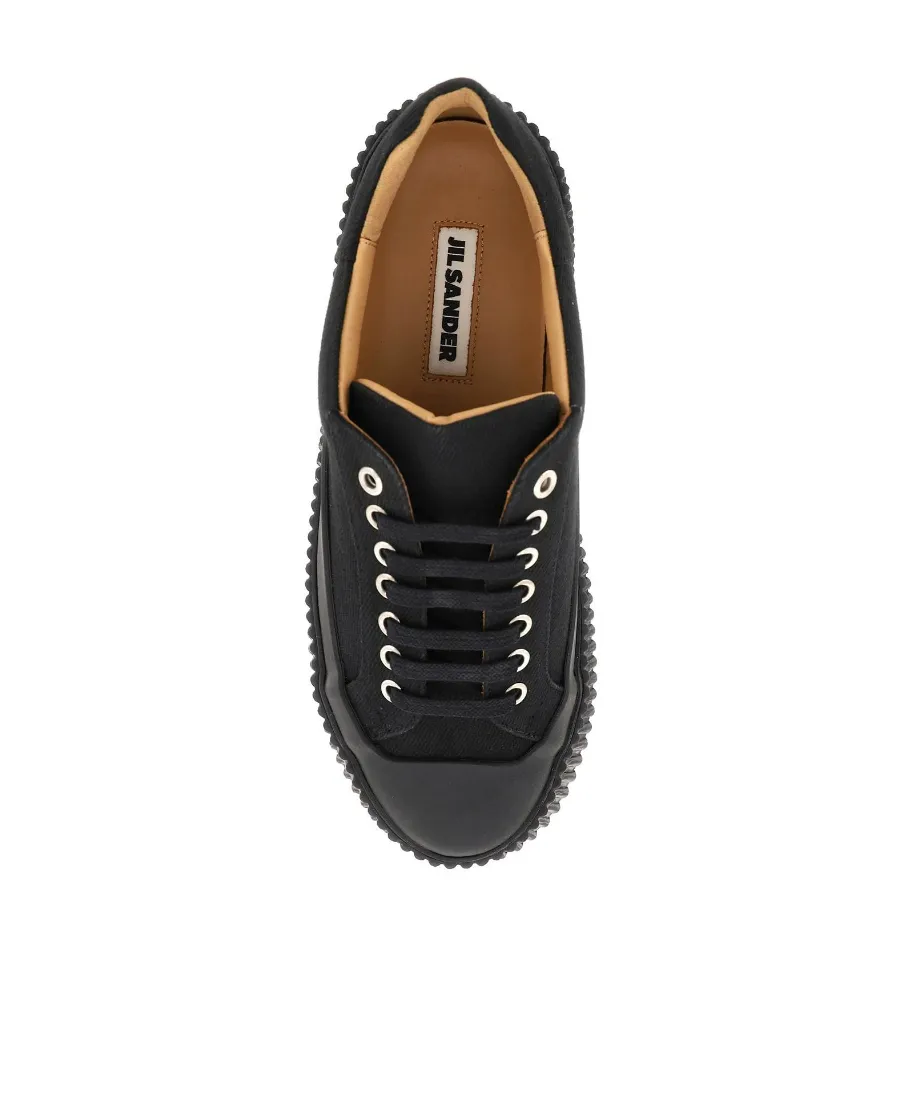 Canvas Low-Top Chunky Sneakers